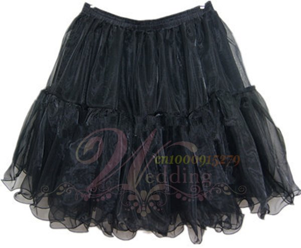 Black Knee Length Petticoat Slip Crinoline Brand New wedding petticoats pettiskirt
