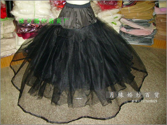 Black skirt stretcher boneless hard sand skirt wedding dress skirt wg01 black