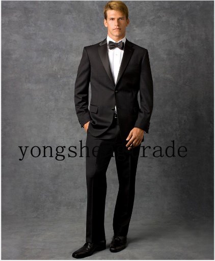 Black Suit   Designer Wedding Tuxedo  Custom Made Suit  Mens Suit Tuxedo Wedding Mens Suit 2012 MS0222