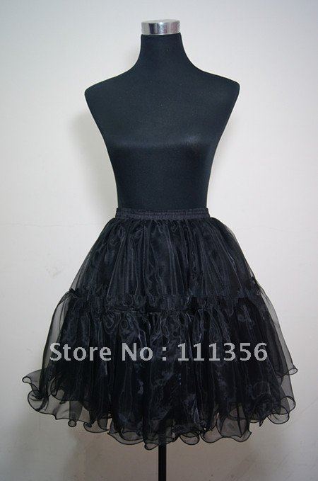 Black / White Knee Length Petticoat Slip Crinoline Brand New wedding petticoats