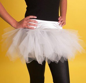 BlACK/white/red SEXY 5 LAYERS ORGANZA TUTU MINI SKIRT PETTICOAT PERFECT WITH CORSETS
