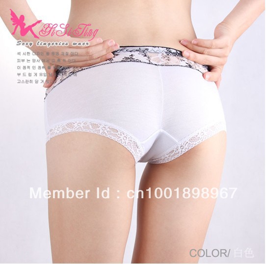 Blasting modal appeal transparent gauze broken beautiful sexy women's sexy underwear briefs wholesale * 2140