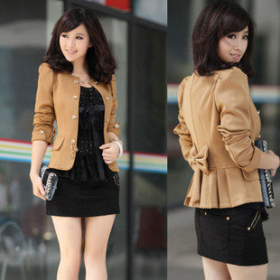 Blazer outerwear 2012 fashion new arrival ol slim short jacket small suit jacket