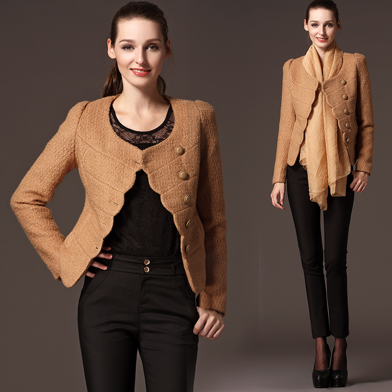 Blazer women's OL outfit slim coat long-sleeve short jacket plus size clothing