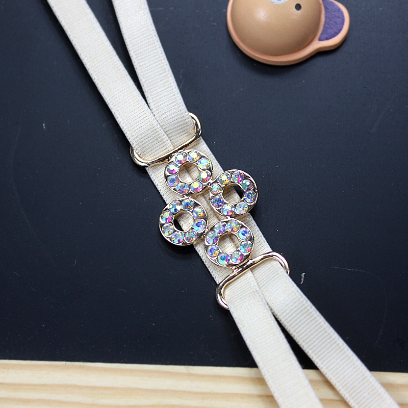 Bling ab rhinestone chinese knot candy color back cross shoulder strap cross underwear belt underwear