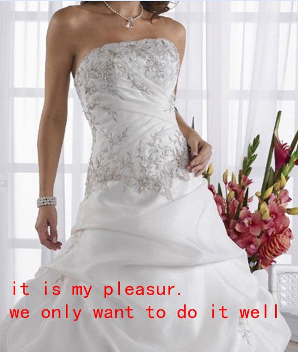 bling bling white bridal wedding dress/gown