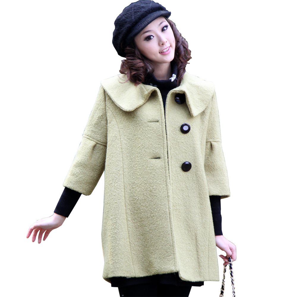 Blmm 2012 maternity clothing winter fashion maternity clothing woolen overcoat