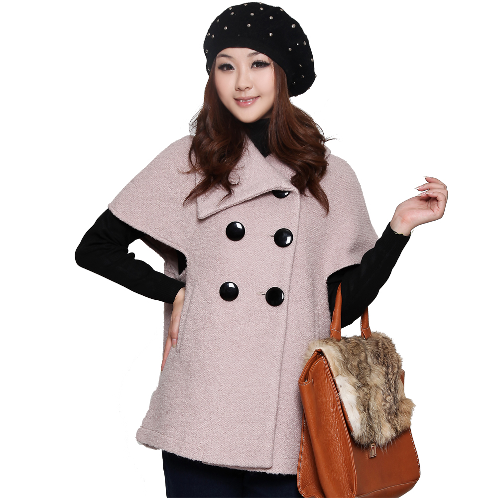 Blmm winter large lapel sleeveless fashion wool coat maternity overcoat