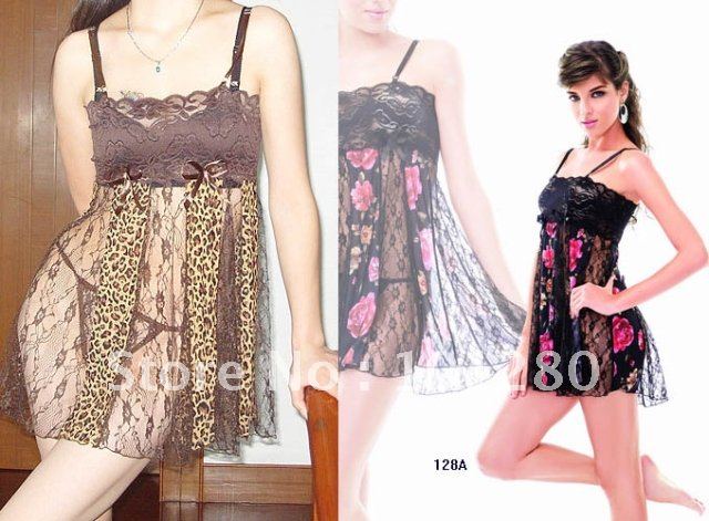 Blooping rich usuginu transparent spaghetti strap short skirt t lingerie sleep set