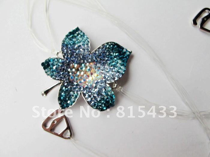 Blue Cross Back Sweet Flower Bra Straps Shoulder strap Free Shipping