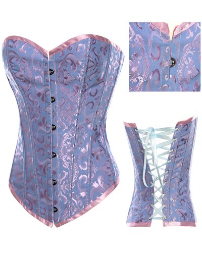 Blue Floral Tapestry Corset, sexy corset, sexy lingerie