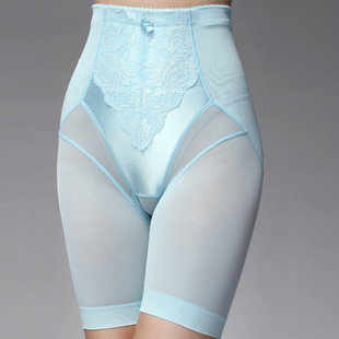 Blue plastic pants short high waist embroidery nice bottom sexy