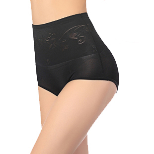 Blue sky cotton seamless thin women's high waist fat burning slimming pants body shaping panties postpartum body shaping pants