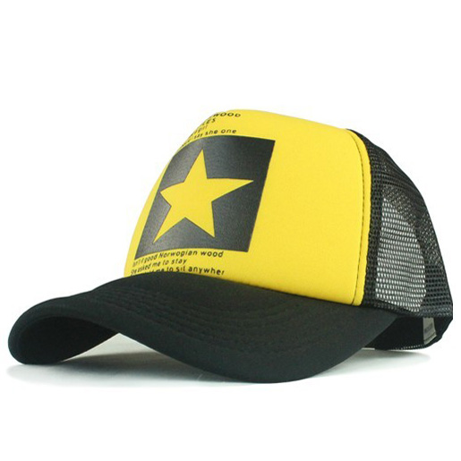 Blue summer five-pointed star mesh cap sunbonnet baseball cap male women's outdoor sun hat