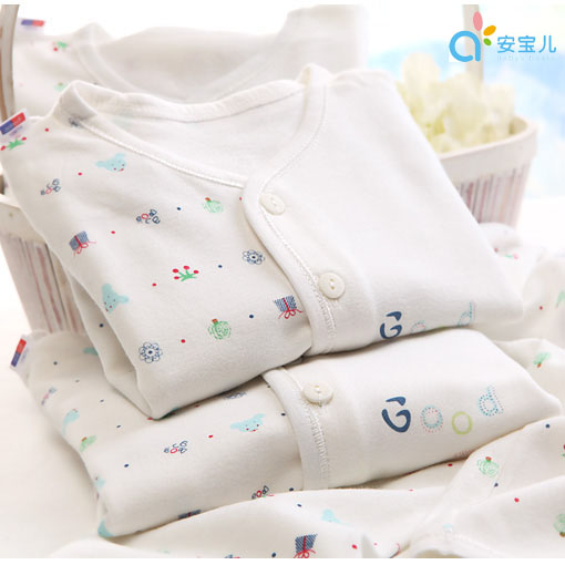 Boa 0 - 2 baby 100% cotton set of underwear and underpants 2013 spring and autumn baby lounge 100% cotton thermal