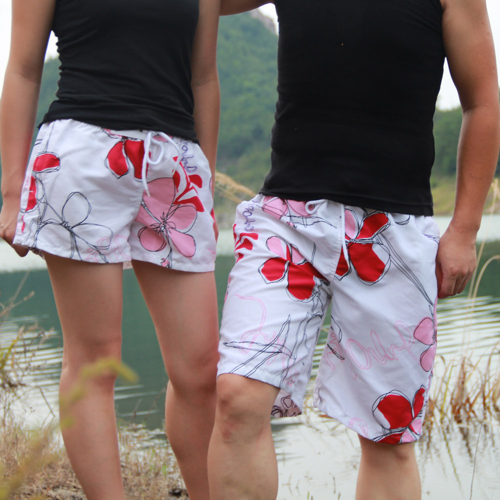 BOARD SHORTS lovers BEACH wear   FOR MAN AND WOMEN NEW DESIGN AND HIGH QUALITY MATERIAL