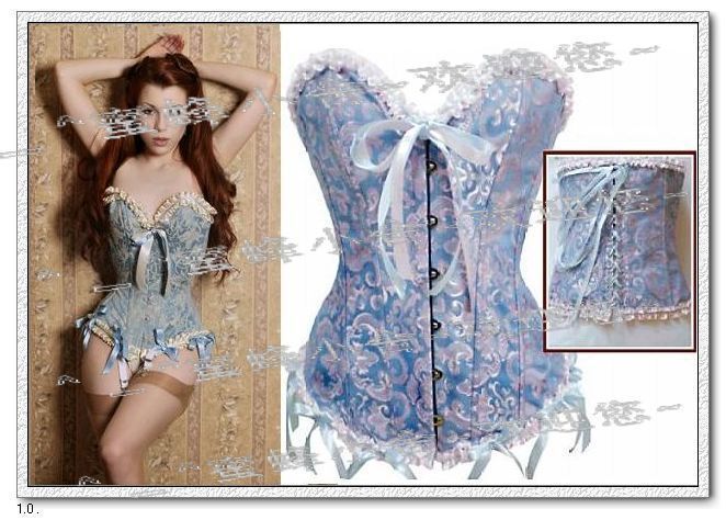 Body shaping - l blue print royal corset clothing