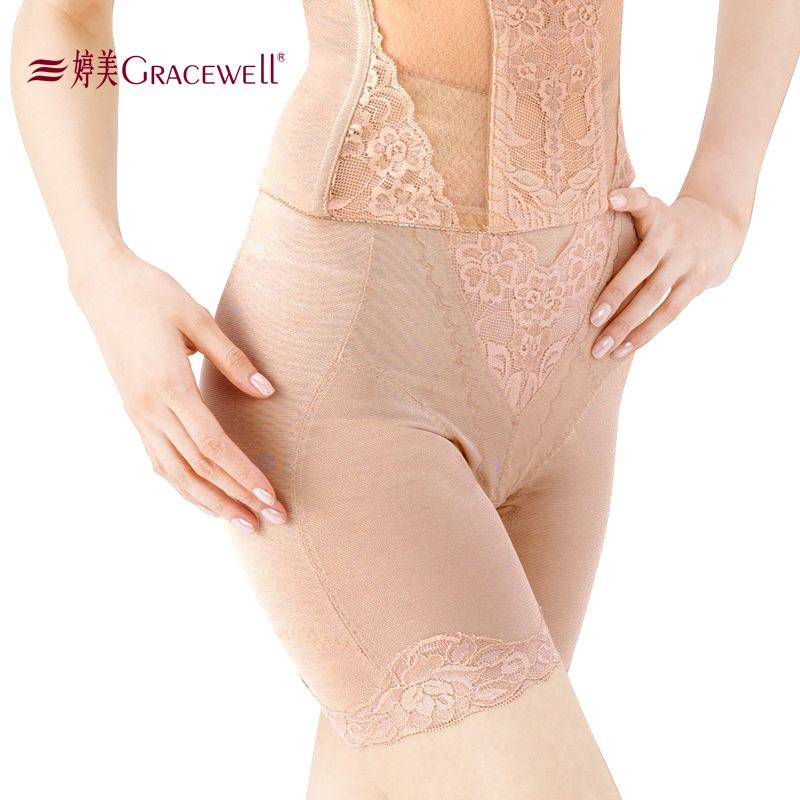 Body shaping pants fresh comfortable breathable split shaper magnetic vigor plastic pants