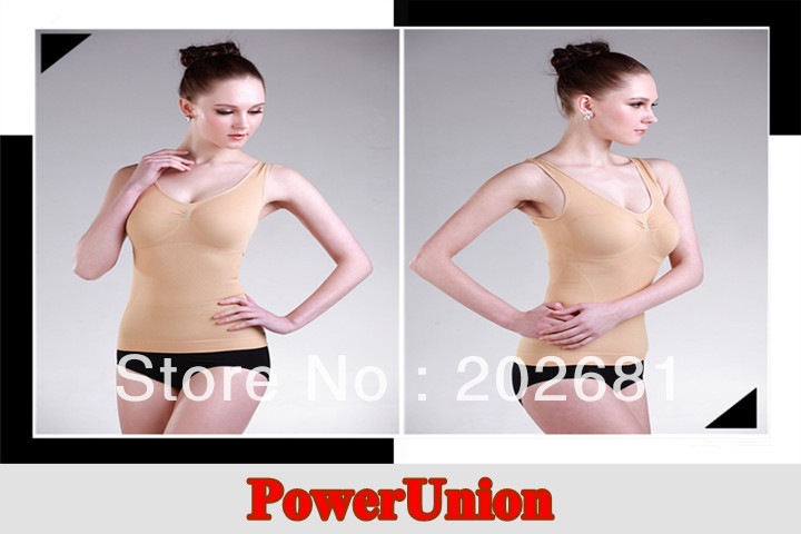 Body Wrap Shapewear Firm Control Seamless Bra Camisole Slimming Vest Top 300pcs Free shipping