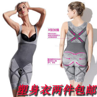 Bodysuit beauty care puerperal split shaper corset slimming abdomen drawing rousseaus fat burning thin seamless