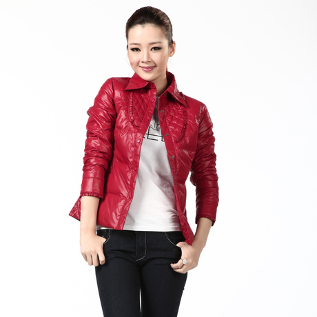 BOSIDENG down coat female shirt collar laciness underwear fashion down liner br2138