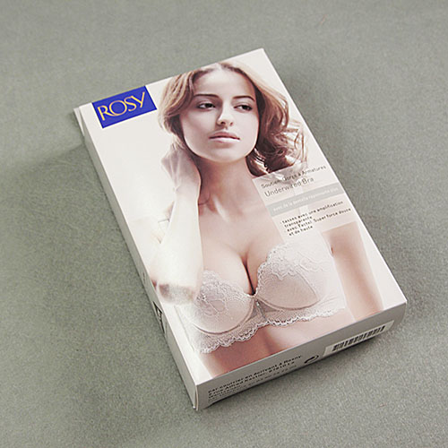 Bow lace gauze embroidery thin cup bra underwear set