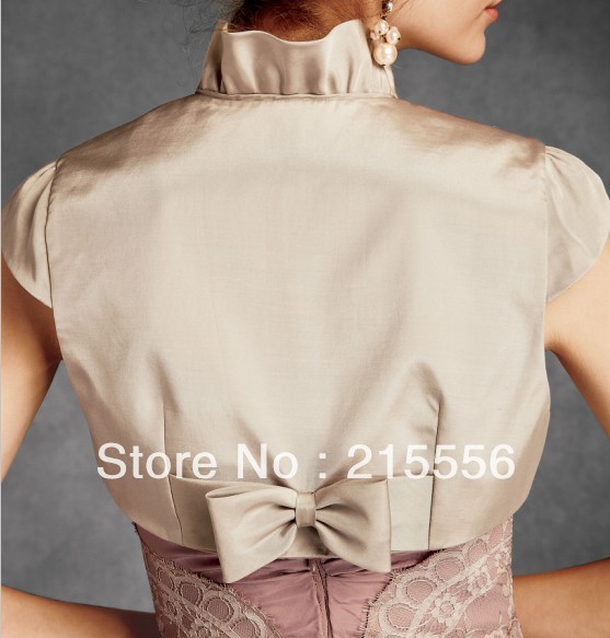 Bowknot temperament style party dress with satin cloth vest