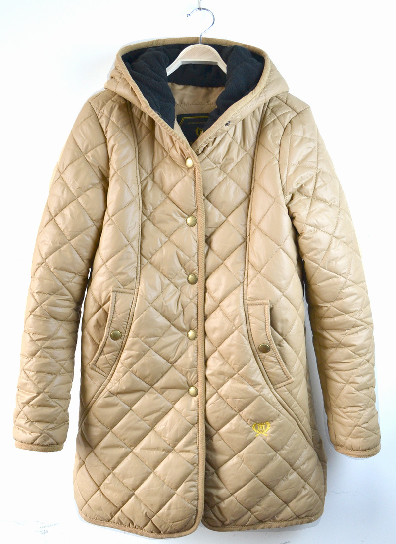 Box fashion preppy style plaid with a hood cotton-padded jacket outerwear