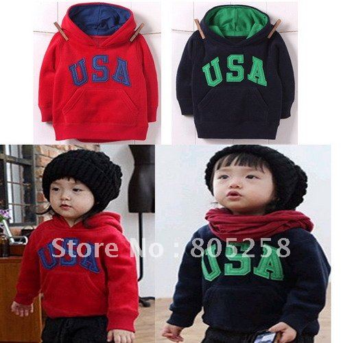 Boy girl USA hoodie gypsy fleece sweatshirts 5pcs/lot wahying free shipping