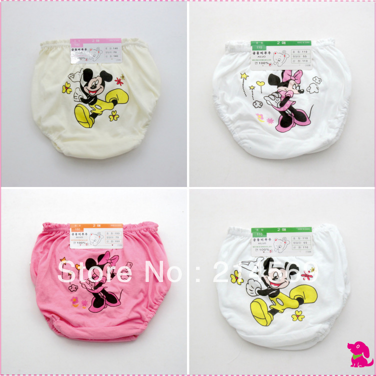 boys and Girl children underwear boxer shorts of 1-8 age kids baby cartoon panties clothing 12pieces/lot 1 size more style