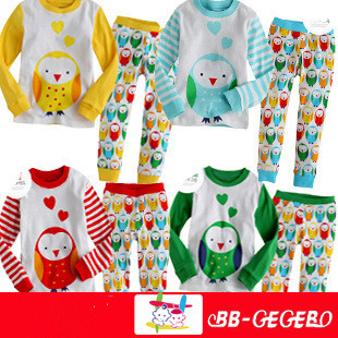 Boys clothing girls clothing autumn 2013 long johns child long-sleeve lounge underwear set