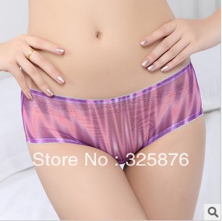 BR-042 matching briefs Lace gauze solid color the physiological low waist fashion women sexy underwear underpants  Br-104