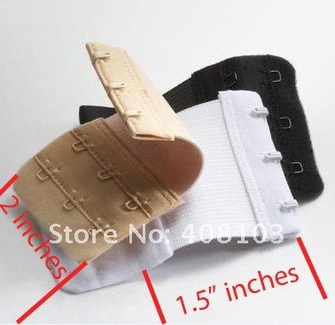 Bra Extender, Personal Touch Save-A-Bra soft Back Bra Extender Attaches Easily To Any Bra (1pack=3pcs), 50packs/lot