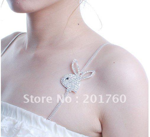 Bra  Intimates Accessories  Crystal big rabbit Bra Tapes Bra Shoulder Straps  free shiping