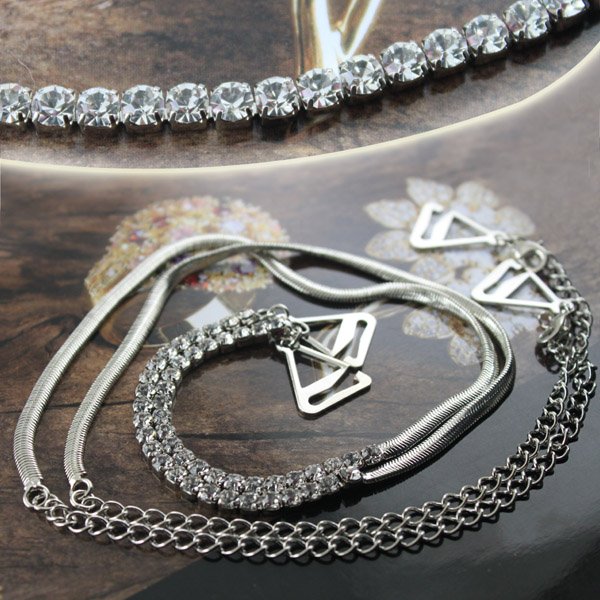 Bra Jewelry!BB172-088!Free Shipping!6Pairs/Lot!Crystal Color!Fashion Brass Metal Chain Imitation Diamond Bra Products