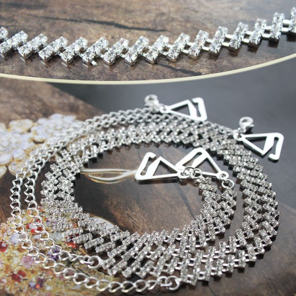 Bra Products!BB172-063!Free Shipping!Crystal Color!6Pairs/Lot!Rhinestone Handamde Shoulder Diamond Jewelry Fashion Bra Strap