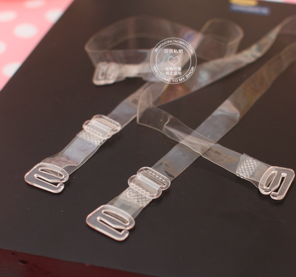 Bra silica gel shoulder strap invisible tape crystal transparent shoulder strap silica gel slip-resistant transparent shoulder