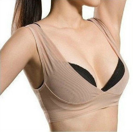 Bra Supporter Sexy women's Bra Slimming Underwear Breast Massage Seamless Microfiber Pullover,Free shipping