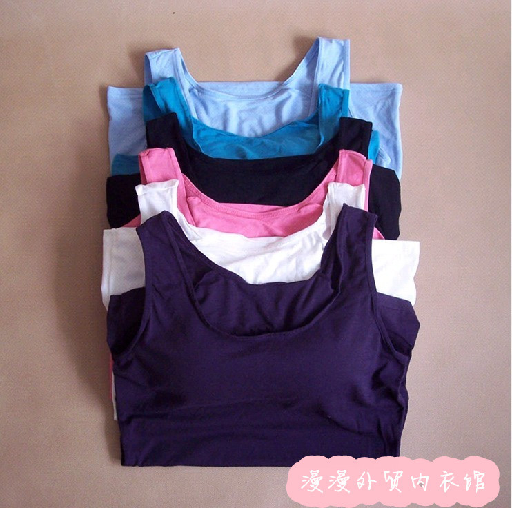 Bra-t none single-bra vest wireless broadband vest long design