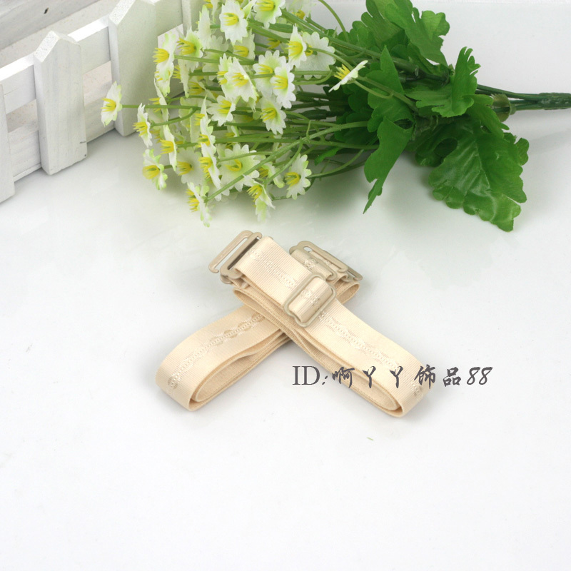 Bra underwear bra strap solid color jacquard double-shoulder shoulder strap fabric shoulder strap removable 1.8cm