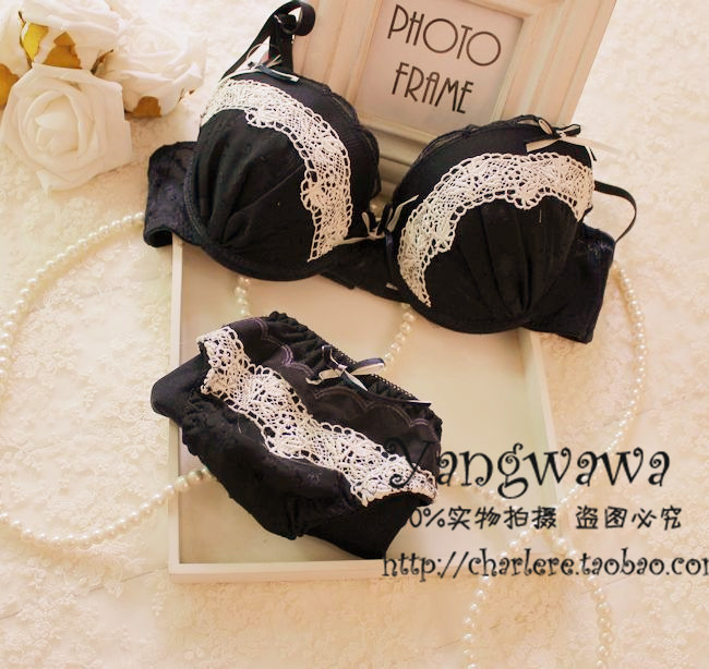 bra Vineco sexy lace princess lace push up bra underwear set underwear