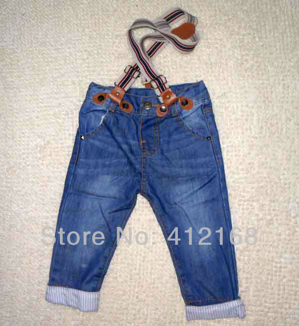 Brand 2013 spring summer kids clothes denim overalls for children zaraaaa trousers boys girls jeans bib pants