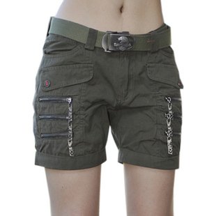 Brand:Freeknight Model Mumber:0967#  Women Summer Fashion Shorts Color:Army Green Size:XS S M L XL