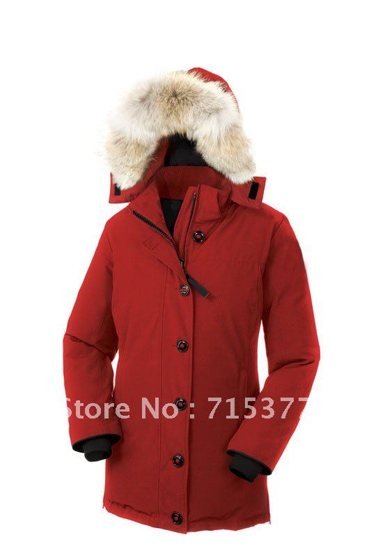 Brand Lady's Hooded Down Jacket Snow Wear Goose Down Women's Dawson Parka Fur Collar Down Jacket Women New Style Winter Coat