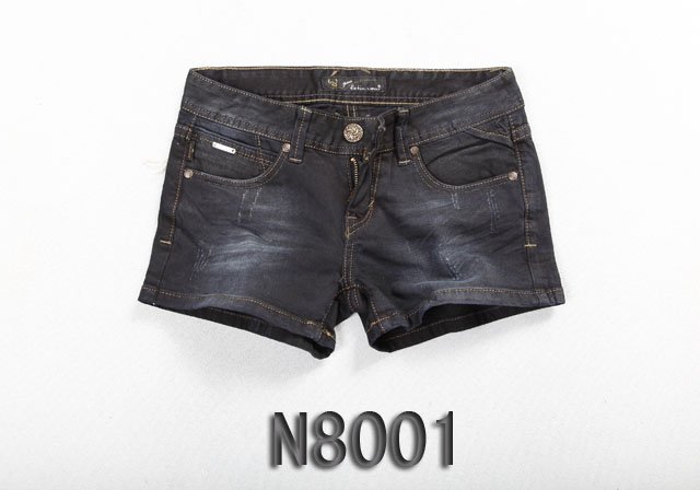 Brand new Lady denim shorts,women's jeans shorts,hot sale ladies' denim short pants size:25-31,free shipping  N8001