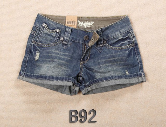 Brand new Lady denim shorts,women's jeans shorts,hot sale ladies' denim short pants size:26-32,free shipping B92