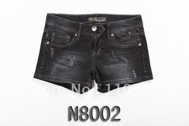 Brand new Lady denim shorts,women's jeans shorts,hot sale ladies' denim short pants size:26-32,free shipping N8002