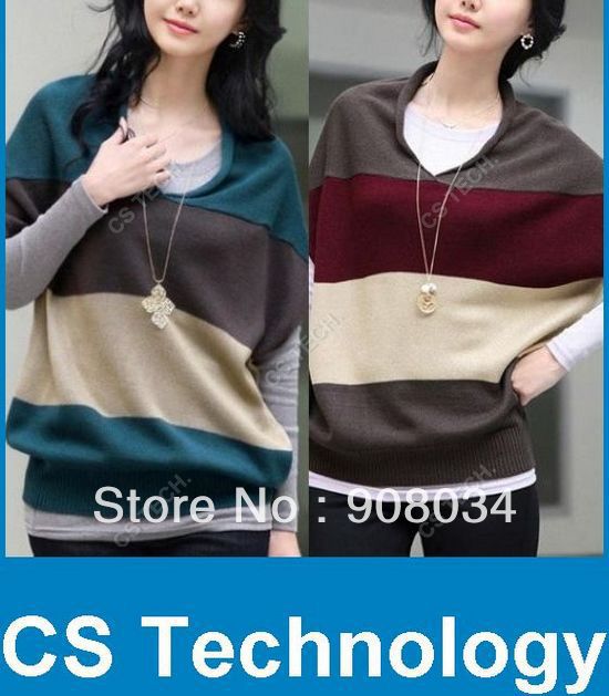 Brand New loose wool sweater, knitwear,weave sweater,pullover,batwing coat, women clothes, free shipping 1874
