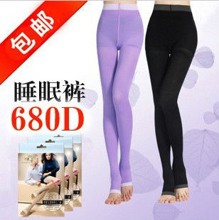 Brand new Seamless  680D thin   sexy  slimming  stocking   black and purple 20pair/lot freeshipping