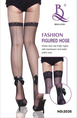 Brand New Sexy Stocking Hot Sale Black Fashion Figured Hose